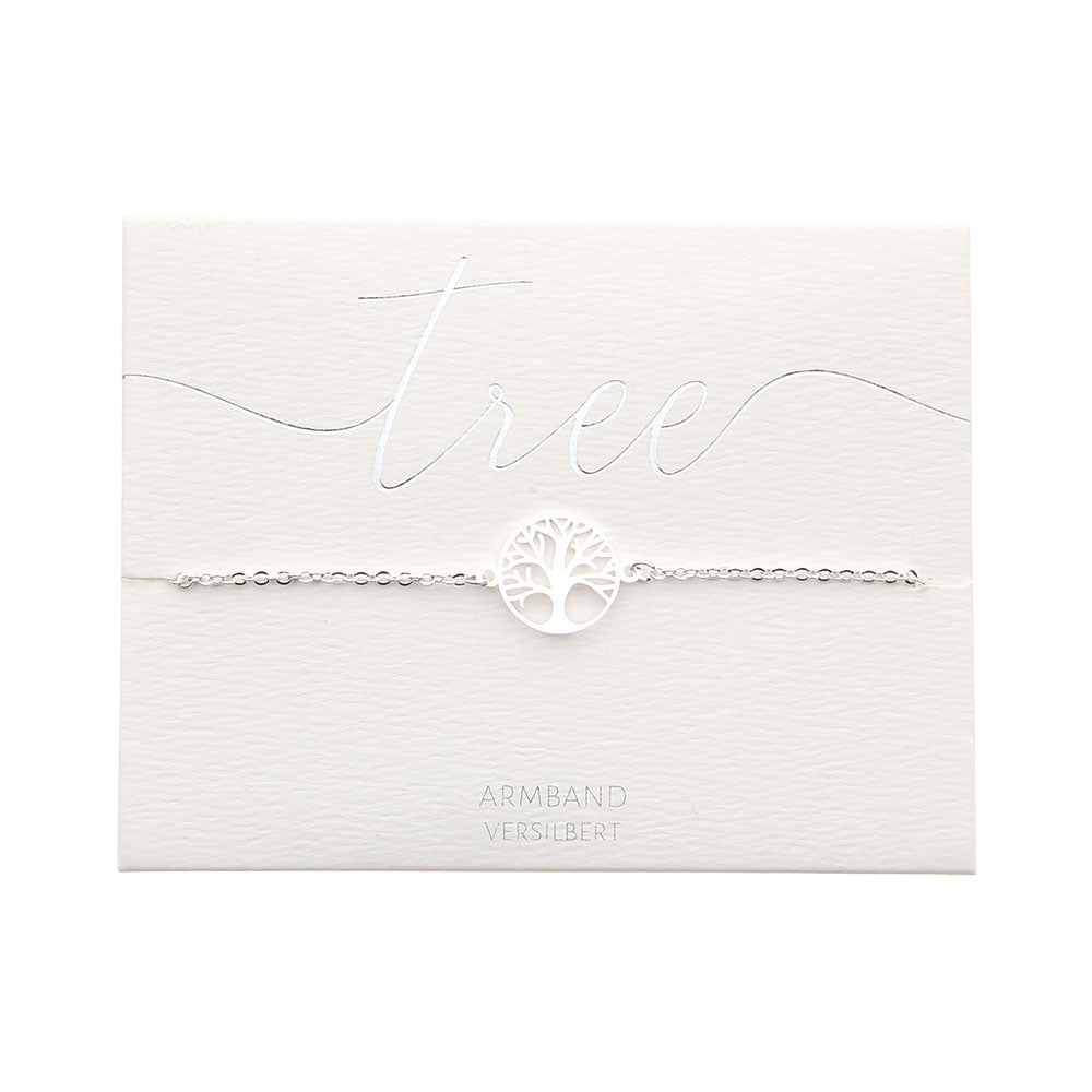 Armband - versilbert - Baum des Lebens