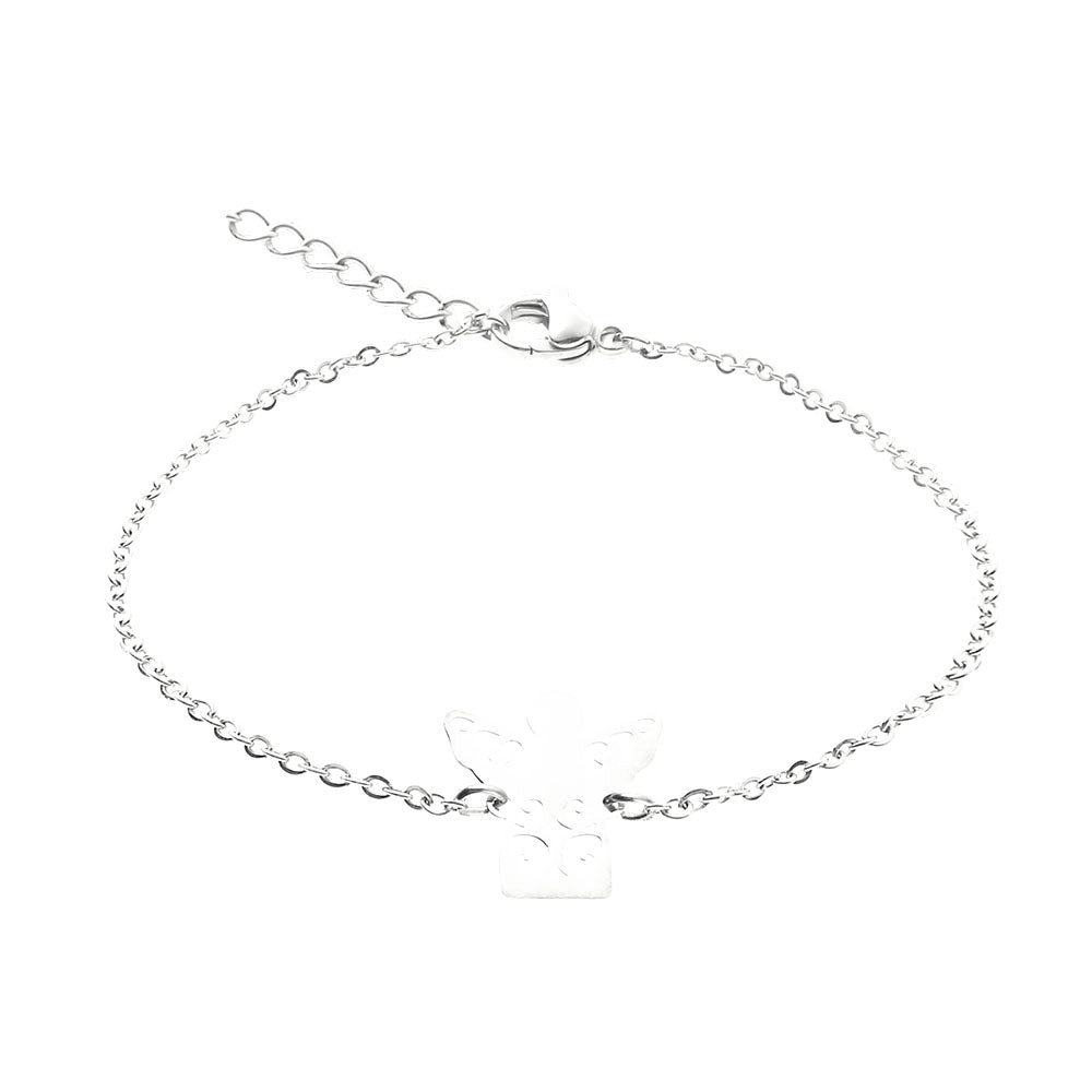 Armband - versilbert - Schutzengel