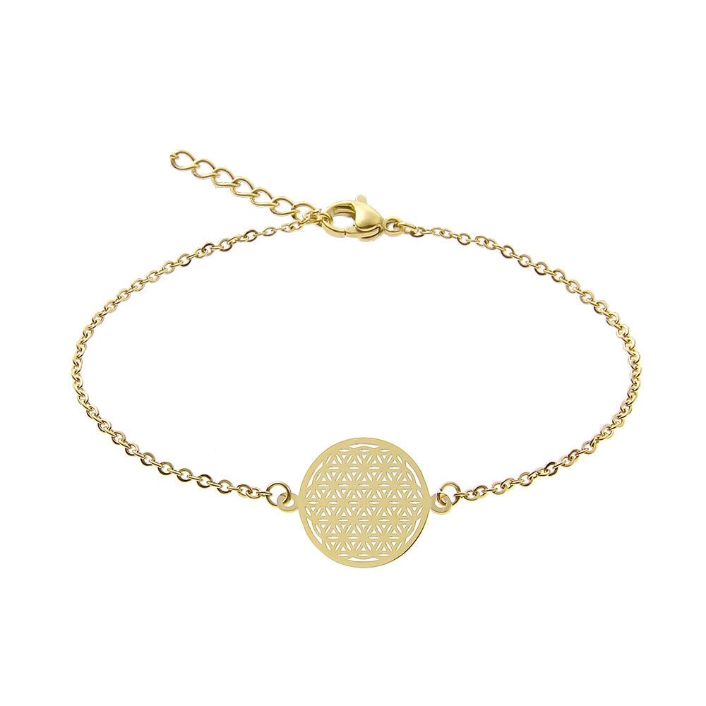 Armband - vergoldet - Blume des Lebens