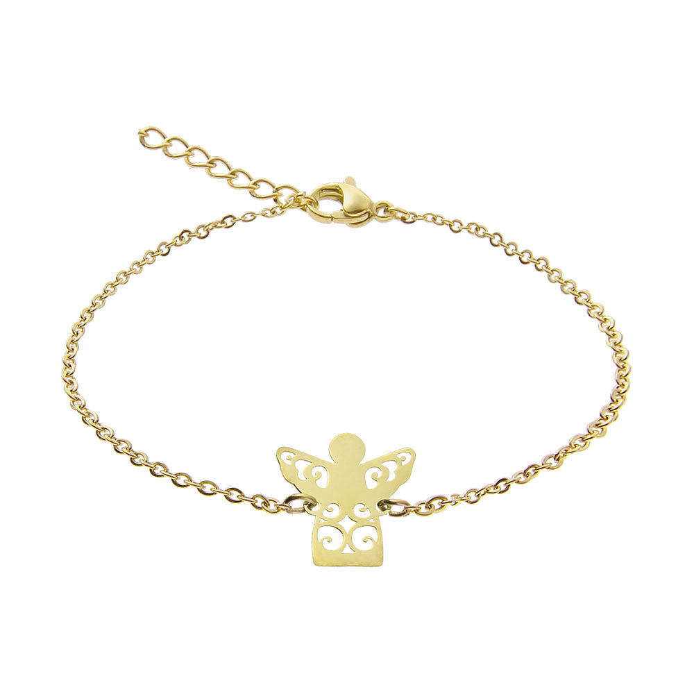 Armband - vergoldet - Schutzengel