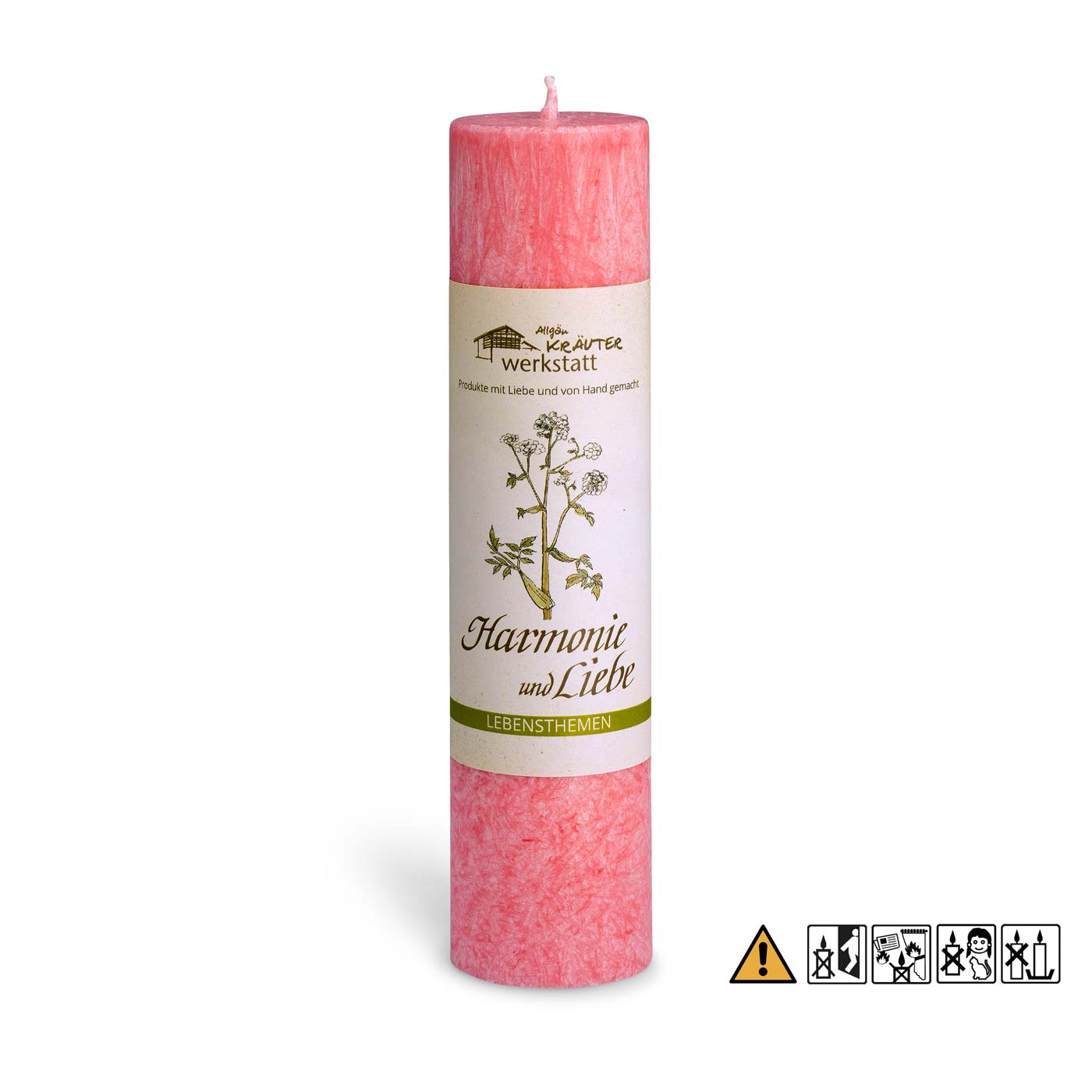 Allgäuer Heilkräuterkerze HARMONIE & LIEBE