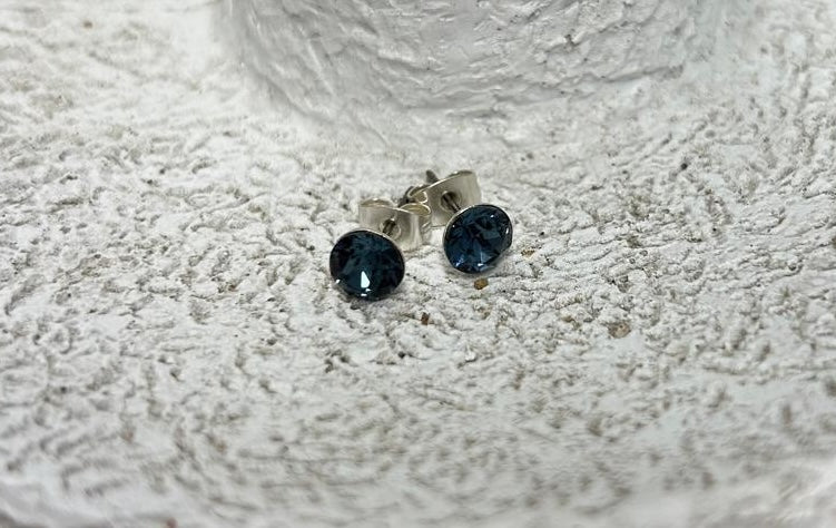 Ohrstecker Demin Blue