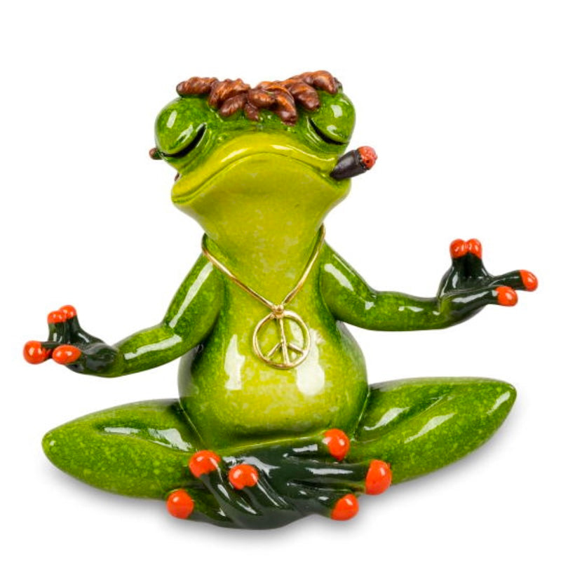 Meditierender Frosch – ca. 8 cm, handbemalt