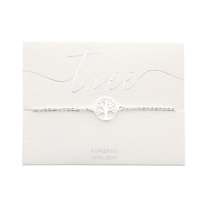 Armband - versilbert - Baum des Lebens