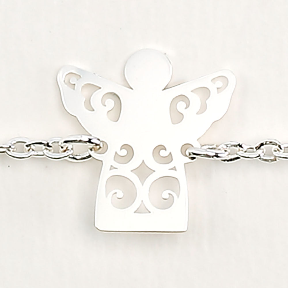 Armband - versilbert - Schutzengel
