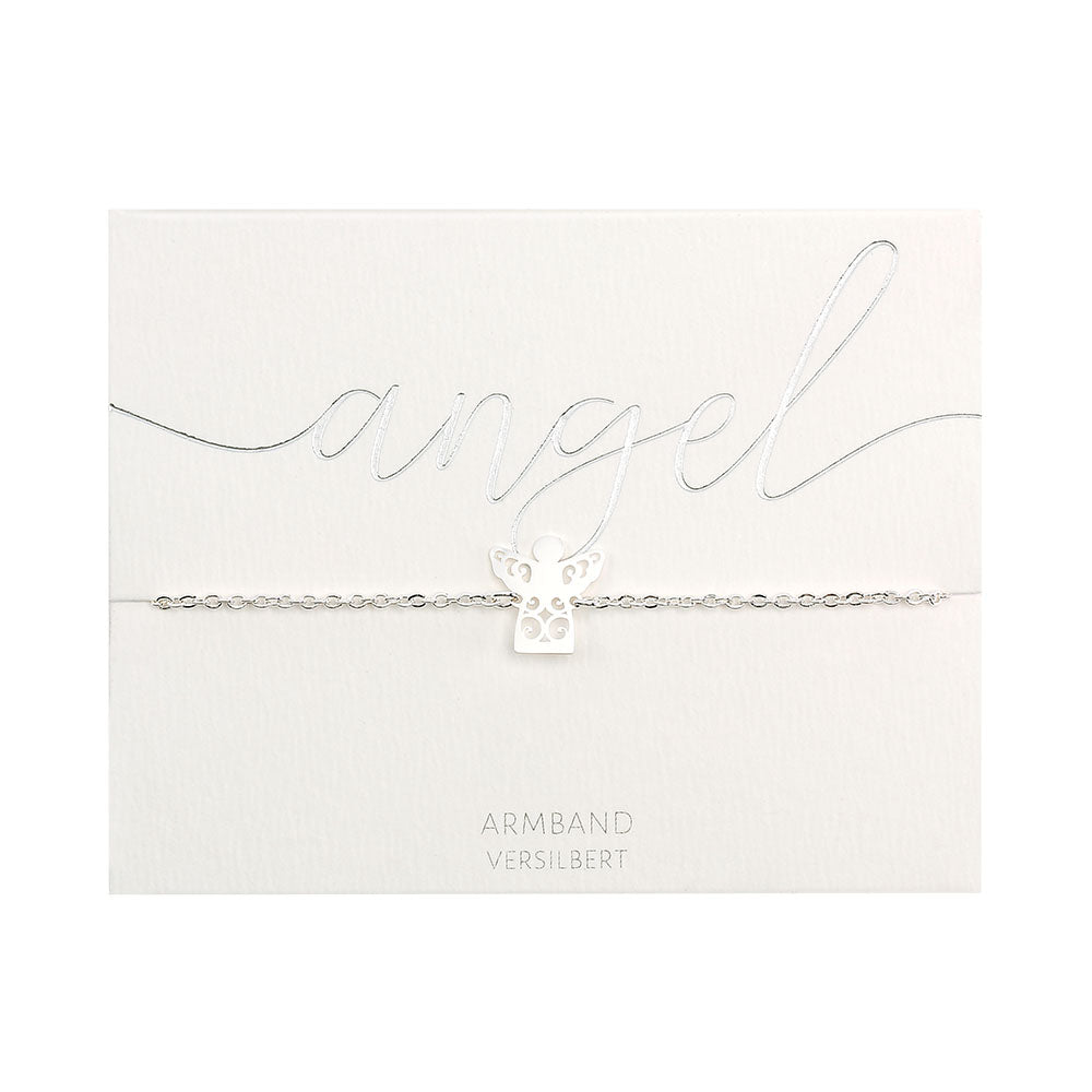 Armband - versilbert - Schutzengel