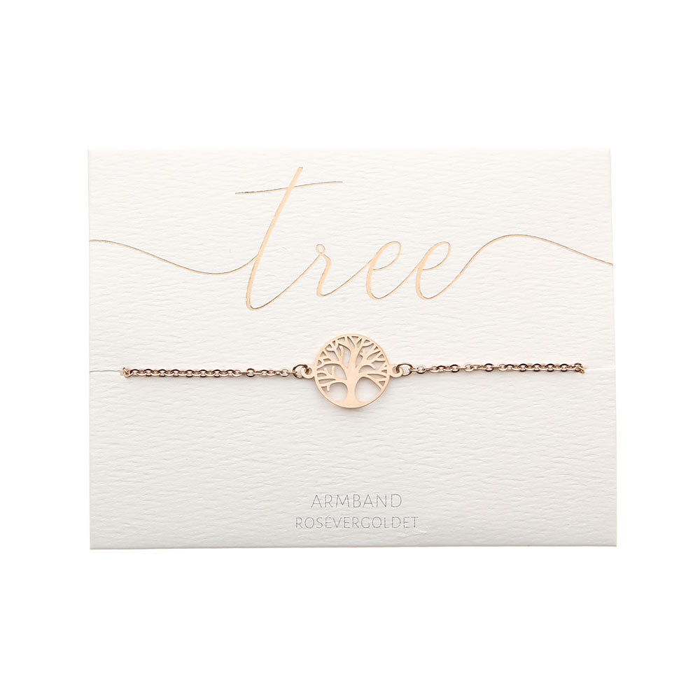 Armband - rosévergoldet - Baum des Lebens