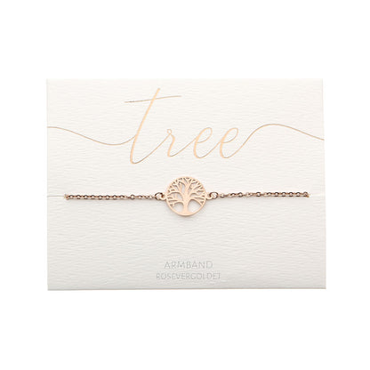 Armband - rosévergoldet - Baum des Lebens