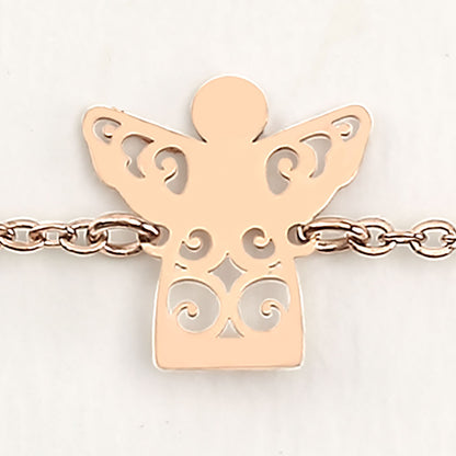 Armband - rosévergoldet - Schutzengel