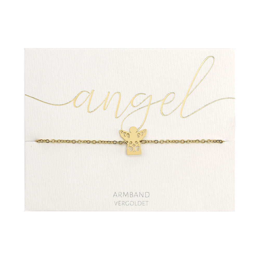 Armband - vergoldet - Schutzengel
