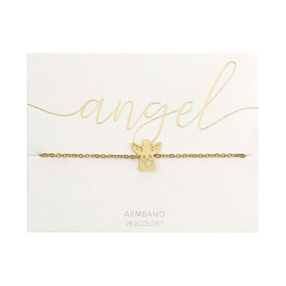 Armband - vergoldet - Schutzengel