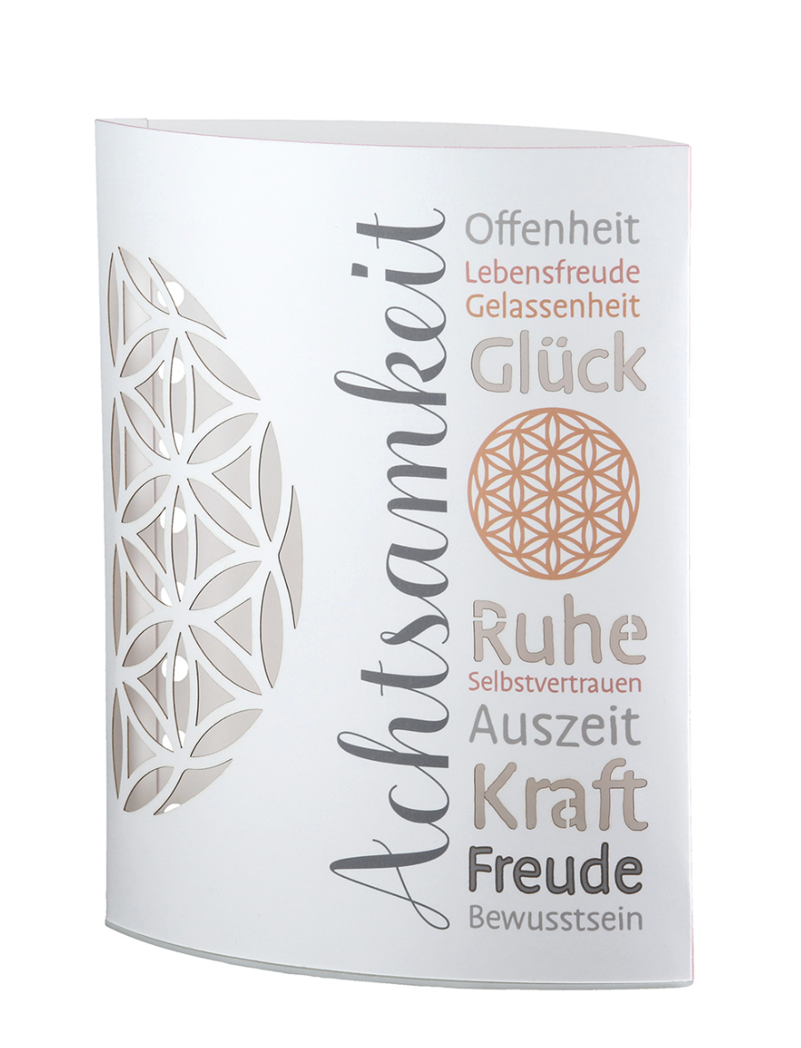 Dekoleuchte (LED) Ellipse „Achtsamkeit“