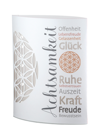Dekoleuchte (LED) Ellipse „Achtsamkeit“