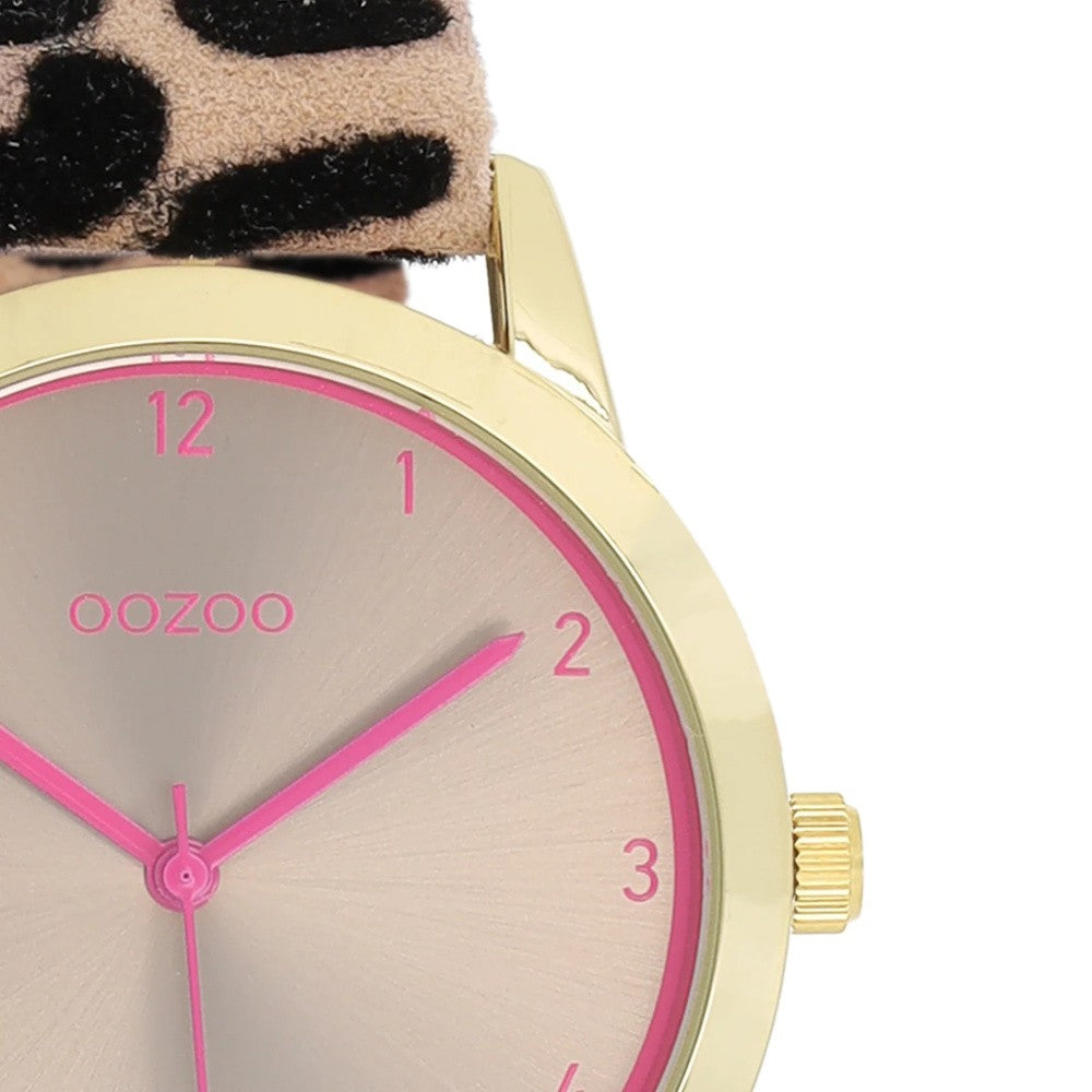 C11374 - Damenuhr - LEO Gold/Pink - 38 mm M