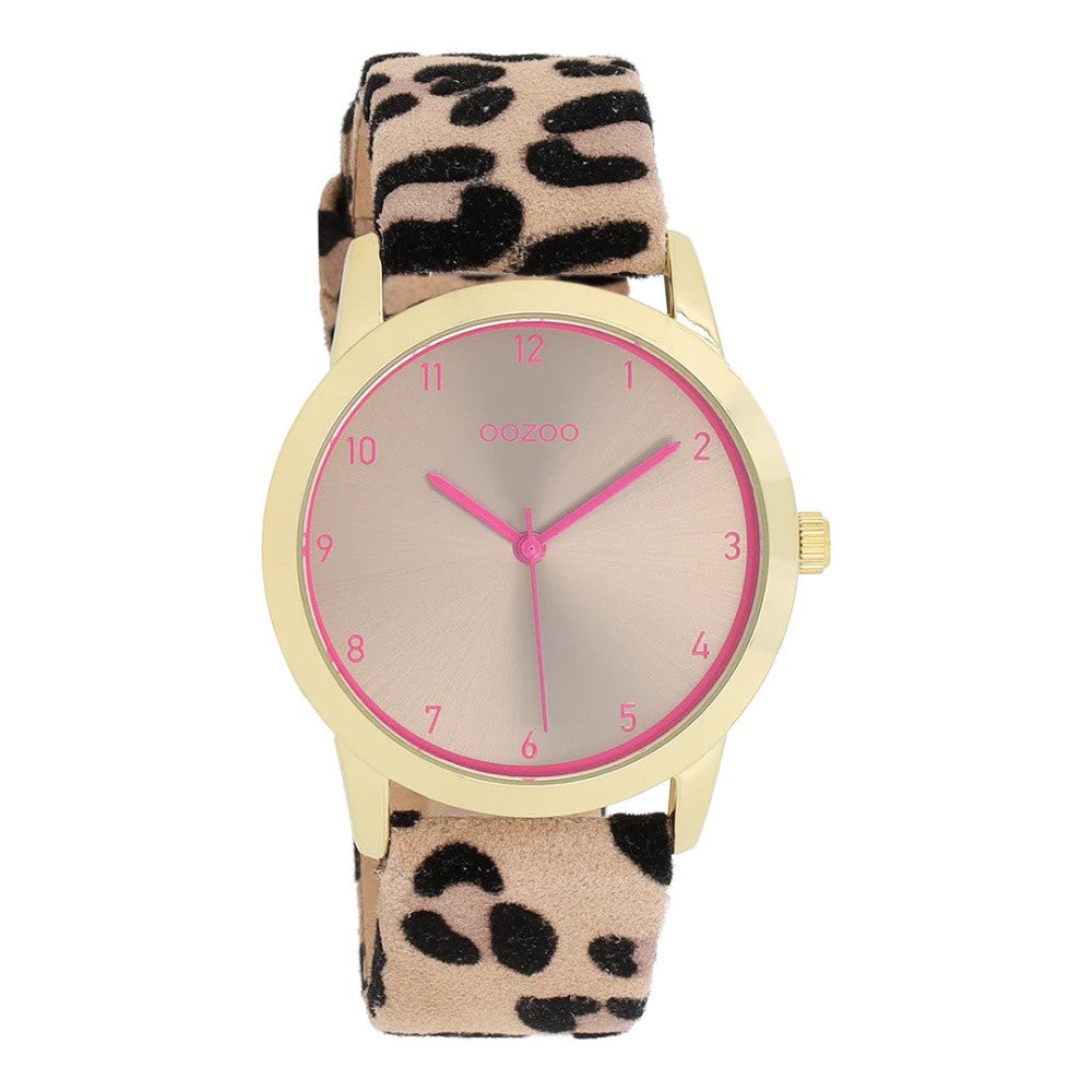 C11374 - Damenuhr - LEO Gold/Pink - 38 mm M
