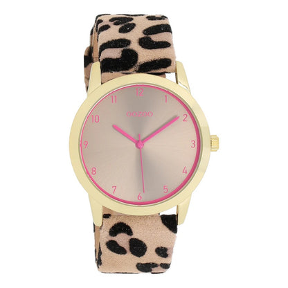 C11374 - Damenuhr - LEO Gold/Pink - 38 mm M