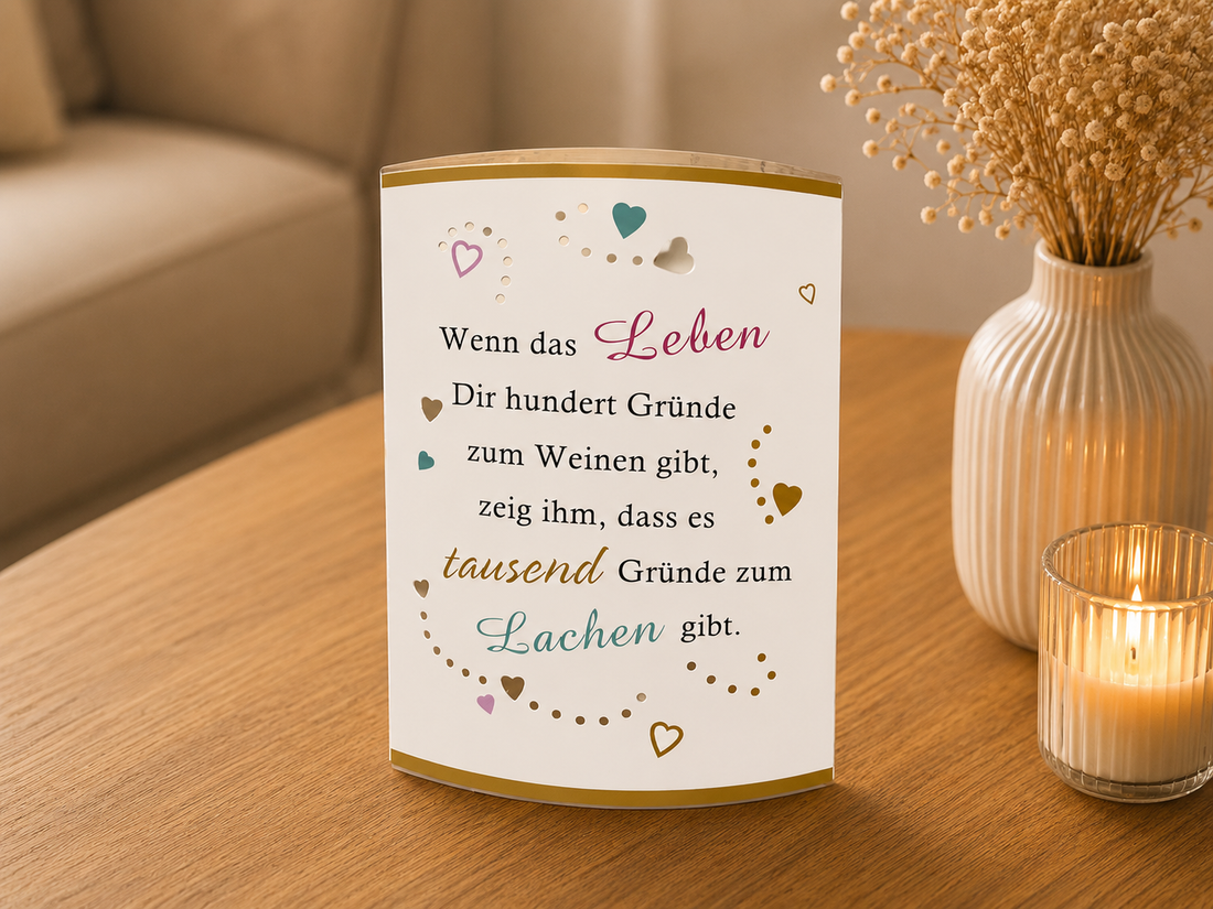 LED-Lichttüte - Wenn das Leben Dir....