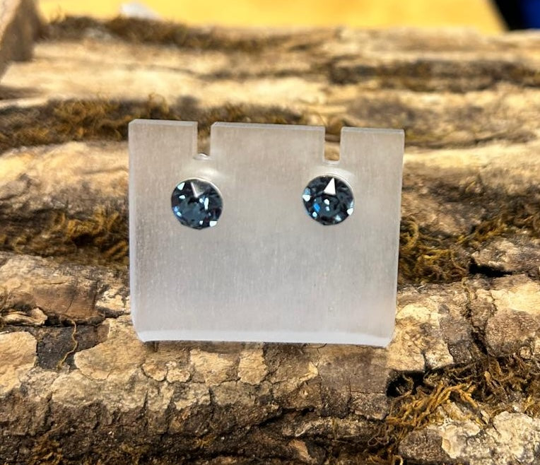 Ohrstecker Demin Blue